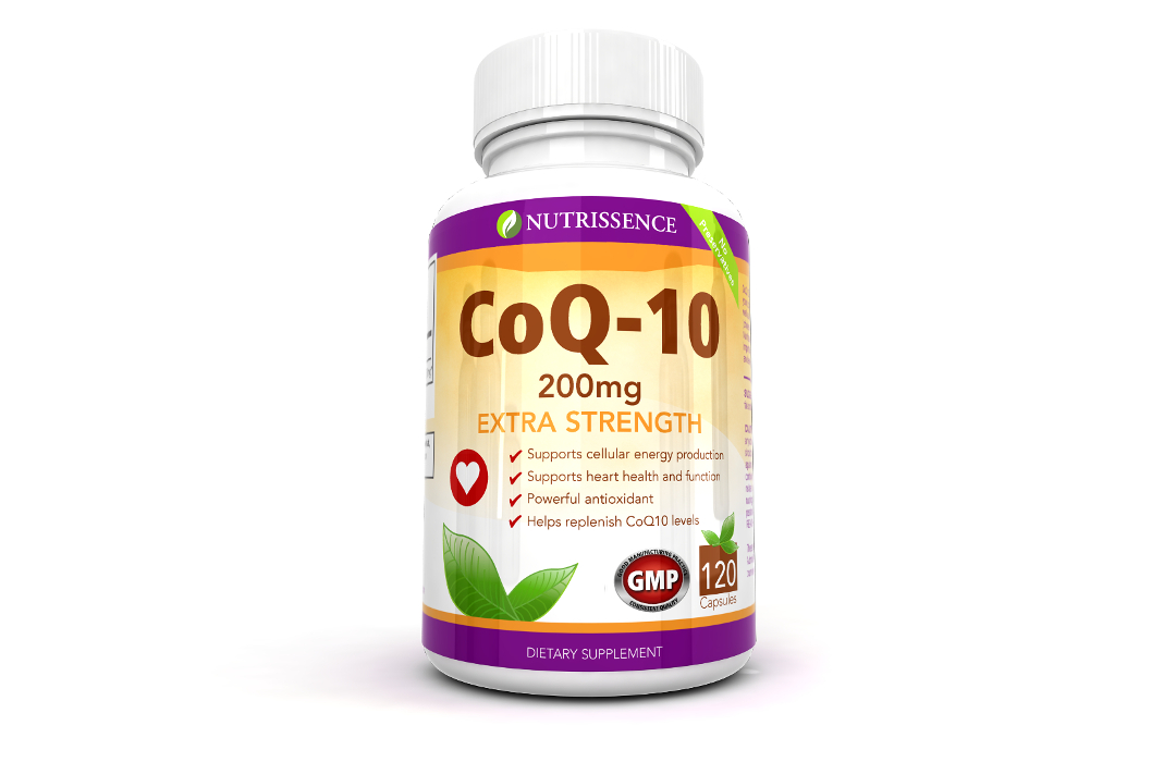 Nutrissence CoQ10 200mg 120 Capsules – Extra Strength – Coenzyme Q10 ...